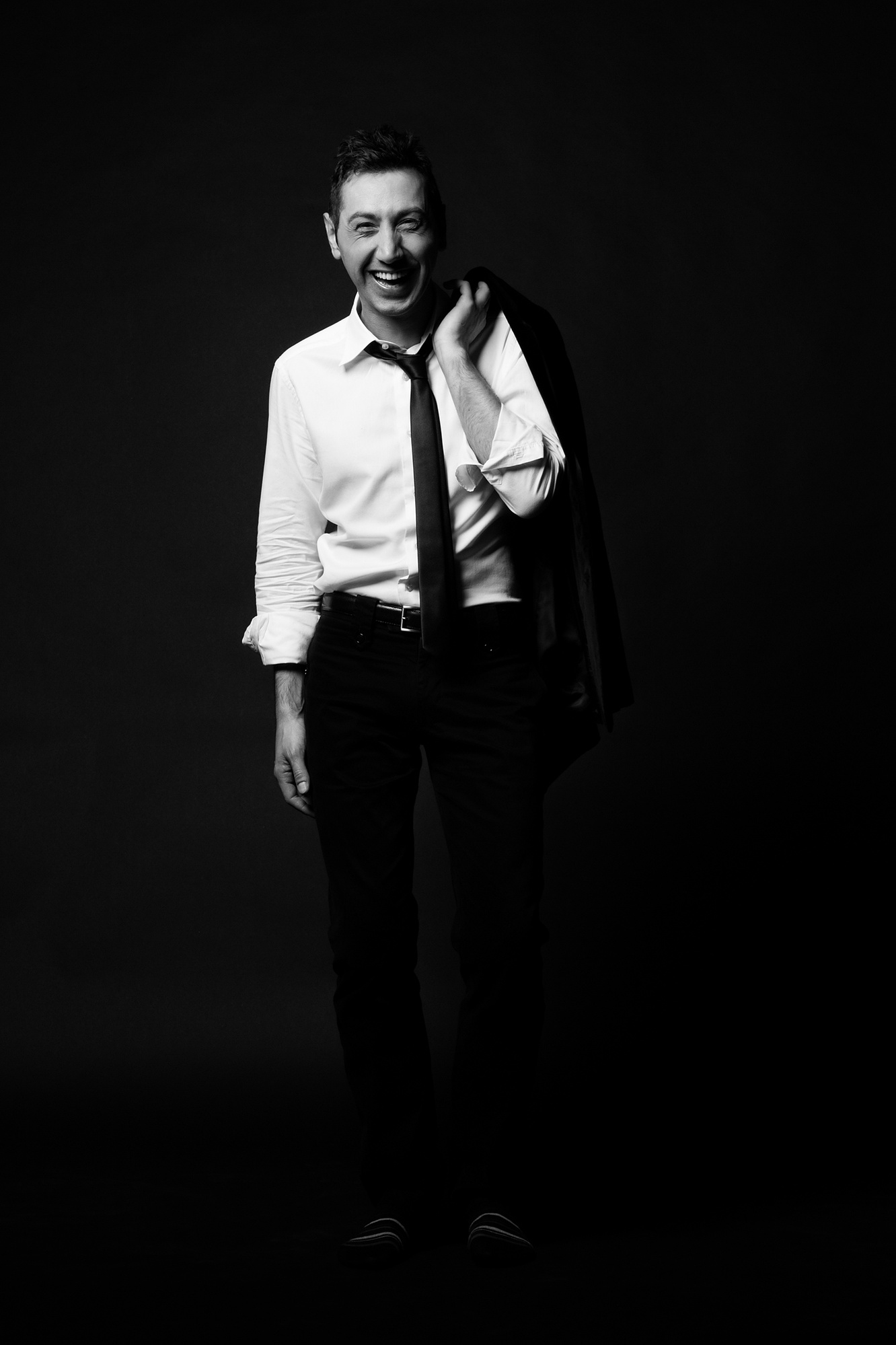 Marco Barbato portrait on a black background
